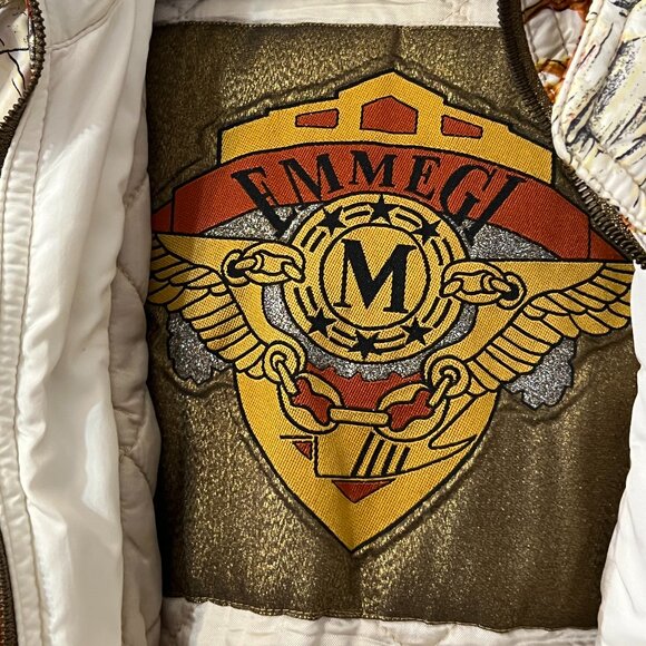 Rare Emmegi Austria Vtg Dragon Print Ski Jacket Size S 90s Maximalist Baroque - Picture 3 of 16